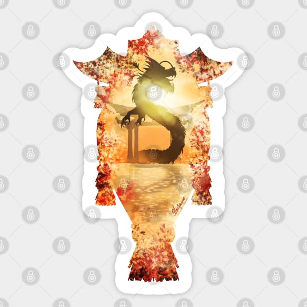 Rising Dragon Sticker by DVerissimo